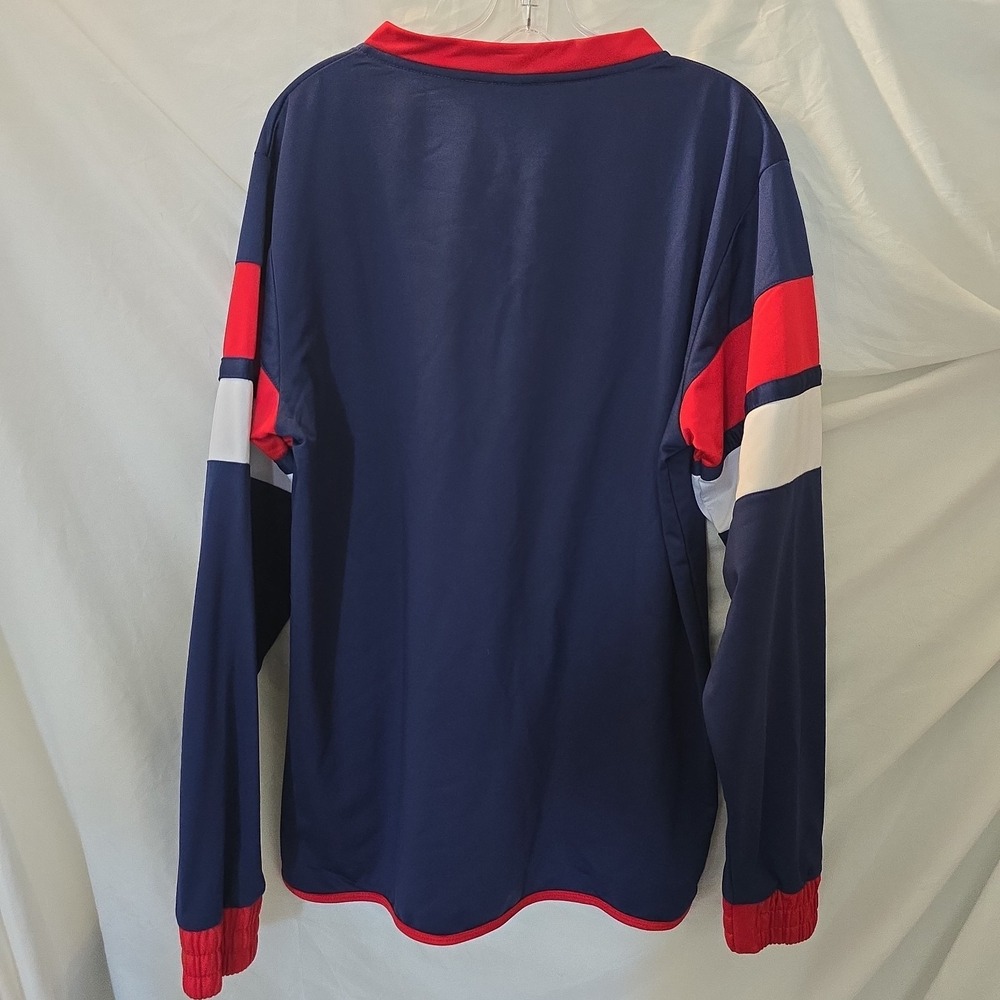 HS U.S. Triestina Long Sleeve Soccer Training Jersey Navy Red White Athletic XL - Picture 9 of 14